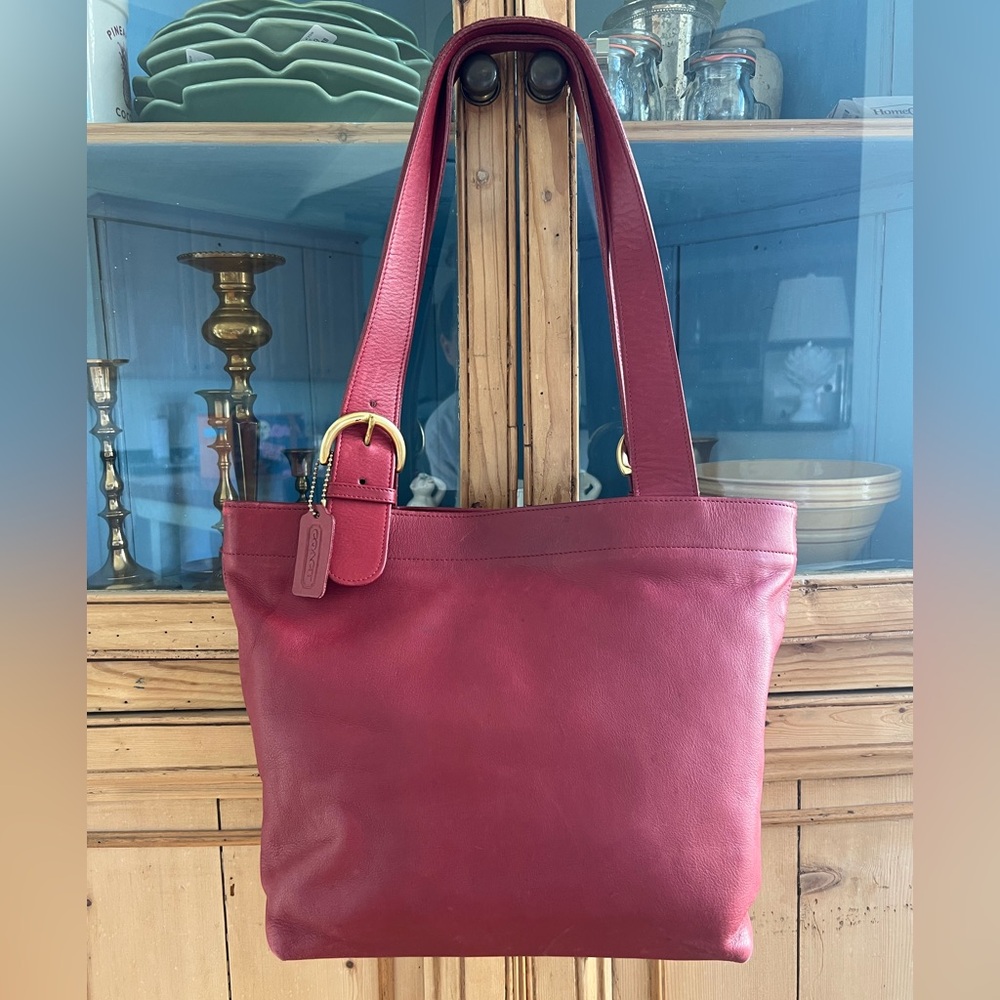 Vintage RED Coach 4140 leather bag